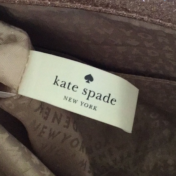 KATE SPADE HOLIDAY DRIVE GLITTER TOTE AND POUCH - Picture 14 of 15